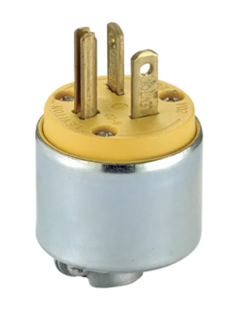 CLAVIJA BLINDADA GRADO COMERCIAL 20A-250V 2P3H NEMA 6-20P ID:620PA-000