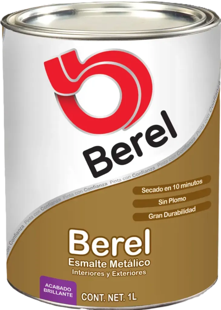 [PARM-1004] ESMALTE METALICO, ORO PÁLIDO 6102, 1 L, 100% ACRÍLICO, BASE SOLVENTE, SECADO EN 10 MIN., RESISTENCIA A LA INTEMPERIE, SE RECOMIENDA   PARA PINTAR PUERTAS, BARANDALES, VENTANAS, REJAS METÁLICAS O CUALQUIER OTRO ELEMENTO DECORATIVO, RENDIMIENTO 9-11 M²/L.