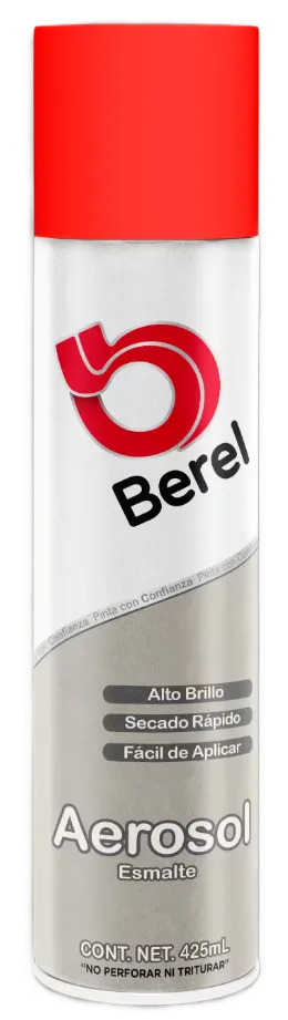 AEROSOL SECADO FINAL EN 24 HRS, RENDIMIENTO (A DOS MANOS) 1 - 1.5 M²/BOTE. ID:NARANJA 6821
