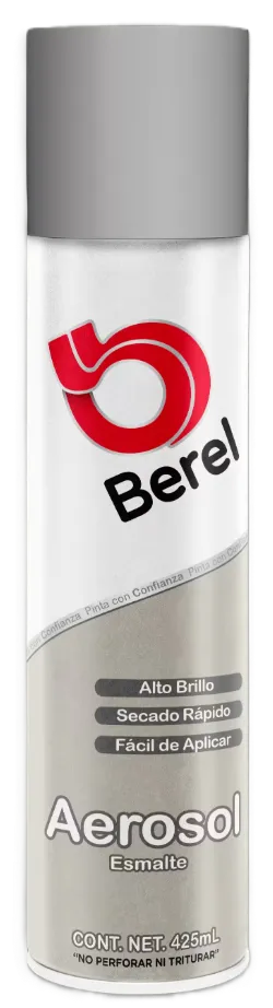 [PARM-1032] AEROSOL SECADO FINAL EN 24 HRS, RENDIMIENTO (A DOS MANOS) 1 - 1.5 M²/L. ID:GRIS 6815