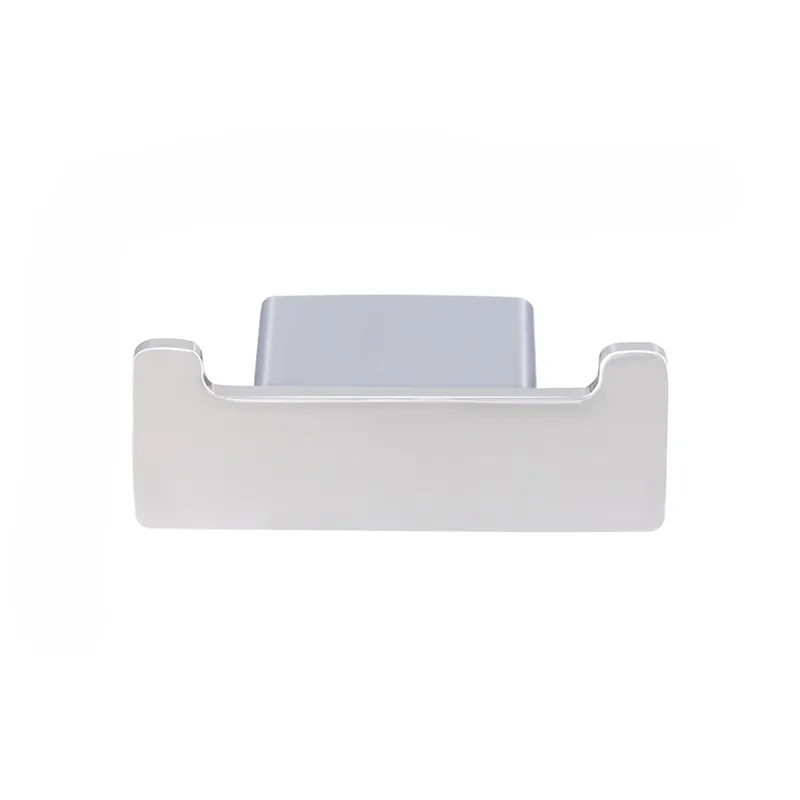 GANCHO DOBLE, ACABADO EN CROMO. ID:QU.06D