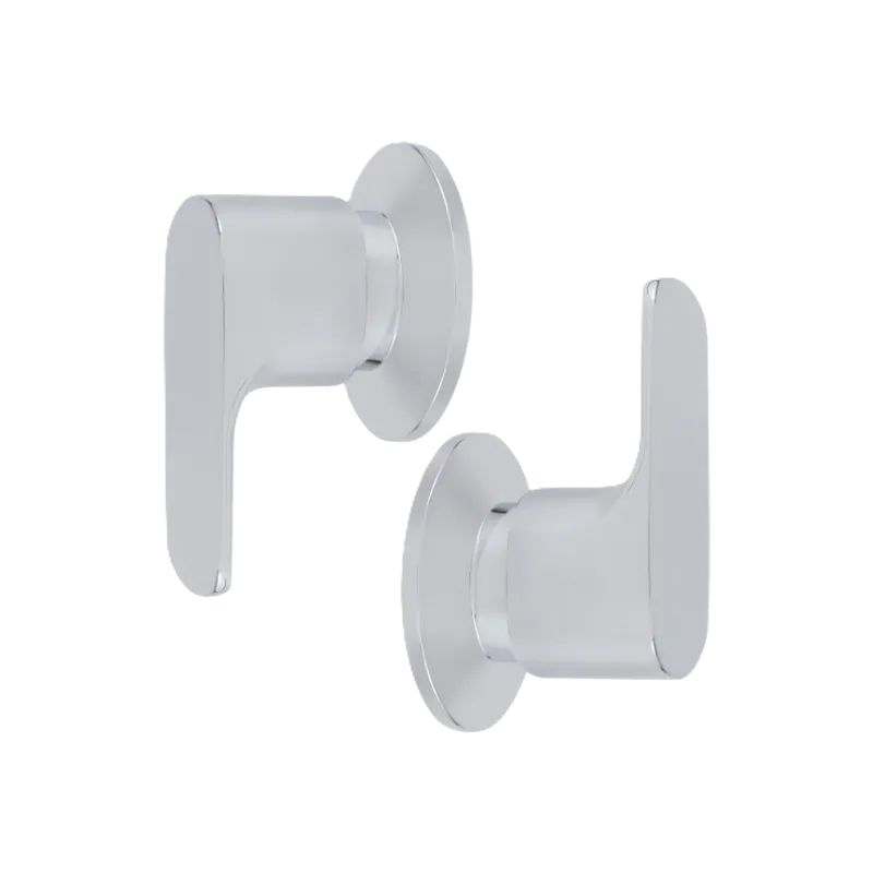 JUEGO DE MANERALES GRANDES, 
 ACABADO EN CROMO. ID:LU