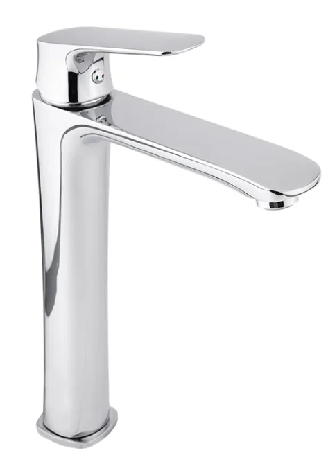 MONOMANDO ALTO PARA LAVABO, 
 ACABADO EN CROMO. ID:9435LU